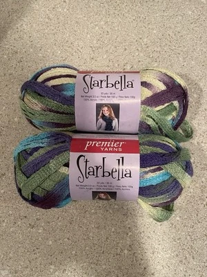 Lote de 2 madejas de hilo Premier Starbella HORTENSIAS SILVESTRES 15-5 CADA 33 YARDAS Foto 1 de 4