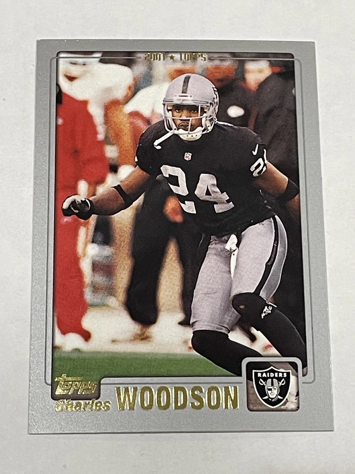 2001 Topps Football #12 - Charles Woodson - Oakland Raiders - Image 1 of 2