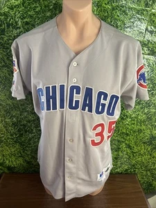 1997 Chicago Cubs #35 Bob Patterson Game Issued Jersey Jackie Robinson Patch - Picture 1 of 8