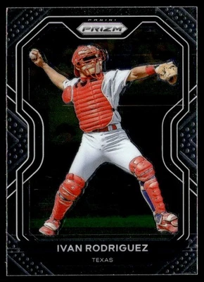 2021 Panini Prizm Ivan Rodriguez Texas Rangers #2 - Image 1 of 2