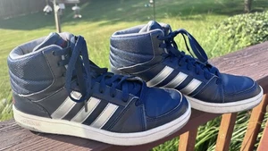 Adidas Mens Hoops 2.0 Mid Size 8 Navy Blue Great Condition - Picture 1 of 7