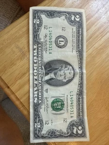 2003 $2 Two Dollar Bill Series a Rare Collectible - Picture 1 of 2