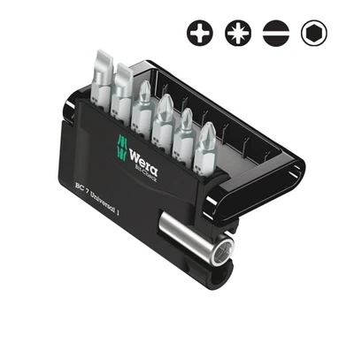 WERA 05056295001 Bit-Check 7 Universal 1, 7 peças - Imagem 1 de 3