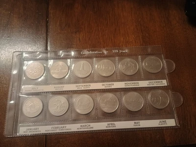 Canada Set Coins Confederation 125 Years BU  !!!!!!!!! - Image 1 of 2