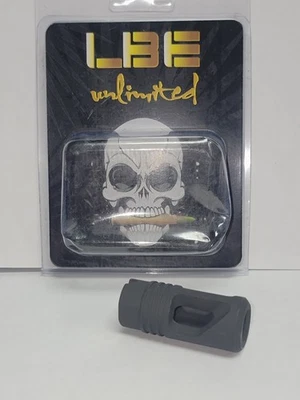 LBE Unlimited Muzzle Device - 7.62x39 Dual Port - 14x1 LH Thread - US made