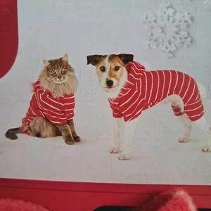 Dog & Cat Pajama Red Size SMALL up to 20lbs w/hood Christmas NWT Wondershop - Picture 1 of 3