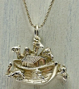 Shube Dakota West NOAHS ARCHE 925 Sterling Anhänger Halskette 18" lang - Bild 1 von 4