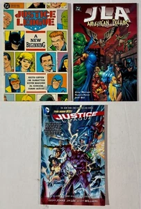 Justice League / JLA American Dreams Graphic Novel TPB DC Comics Lot of 3 - Picture 1 of 5