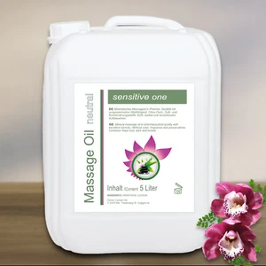 (7,18€/L) 5L Massageöl "sensitive one", Basisöl neutral 5 Liter - Bild 1 von 3
