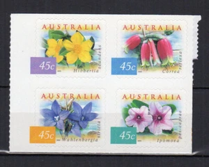 Australie 1999 Y&T 1740 A à D flore 4 timbres auto-adhésifs MNH /TE4625b - Picture 1 of 1