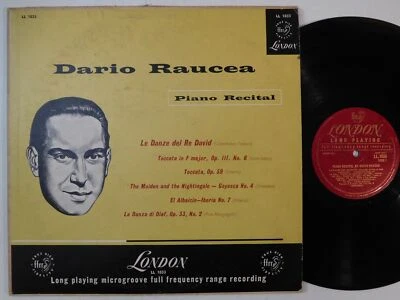 rare classical record DARIO RAUCEA Piano Recital LONDON LP Foto 1 de 4