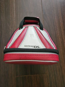 Brunswick Nintendo DS Case / Leather Carrying Bag Red & White Good Condition - Picture 1 of 5