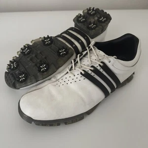 Adidas Golf Shoes Size 10 Tour360 LTD 3D Fit Foam White Black - Picture 1 of 13