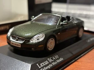 Minichamps Lexus SC430 2001 1/43 Model Diecast Olive Green Mint Rare Limited - Picture 1 of 8