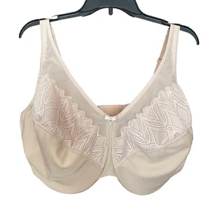 Sujetador minimizador Glamorise 46H EE. UU. Wonderwire 9003 nuevo sin etiquetas marrón - Imagen 1 de 8