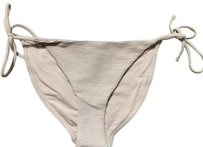TOPSHOP Women's Nude Tie-Side Bikini Bottoms Swimsuit Bottom Swim Swimwear Sz 8 - Image 1 of 4