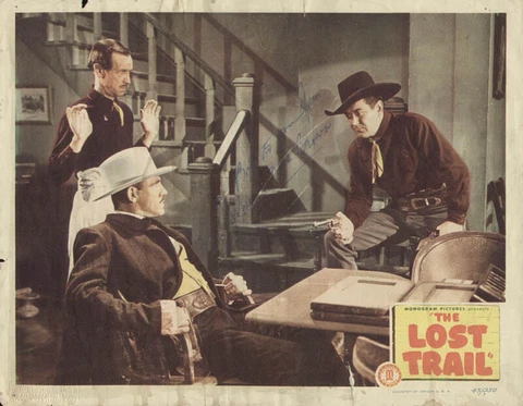 JOHNNY MACK BROWN - INSCRIBED LOBBY CARD SIGNED Cover