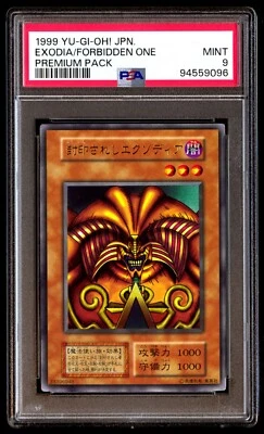 PSA 9 Mint Exodia the Forbidden One Premium Pack 1999 Japanese Graded Card - Image 1 of 2