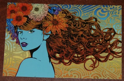 Chuck Sperry Art Tethys Showcard Mini Print Postcard 2014 Muses Show Naiad Lady - Image 1 of 2