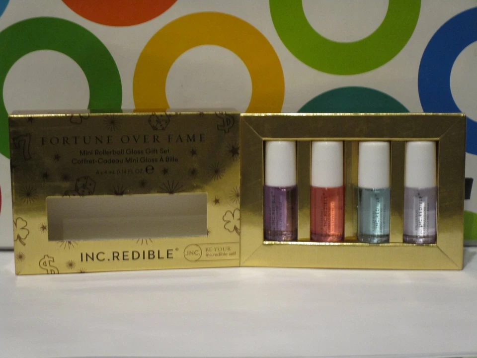 INC.REDIBLE ~ JUEGO DE REGALO MINI ROLLERBALL BRILLO FORTUNE OVER FAME ~ EN CAJA Foto 1 de 1