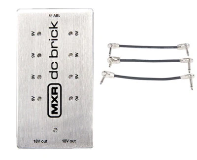 Dunlop M237 MXR DC Brick 9V/18V Power Supply + Gator Patch Cable 3 Pack - Image 1 of 3