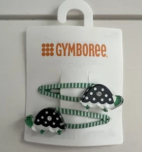 GYMBOREE Hair Clips Barrette Turtles Navy Green Prep Club NEW - Picture 1 of 3