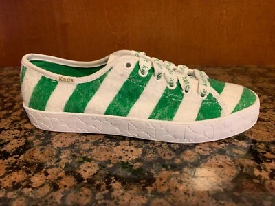 ¡Nuevo! ZAPATILLAS MUJER KEDS X KATE SPADE NEW YORK VERDE/BLANCO RIZO RAYAS Foto 1 de 4
