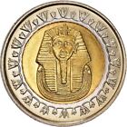 Egypt | 1 Pound non-magnetic Coin | Tutankhamuns mask | KM940 2005