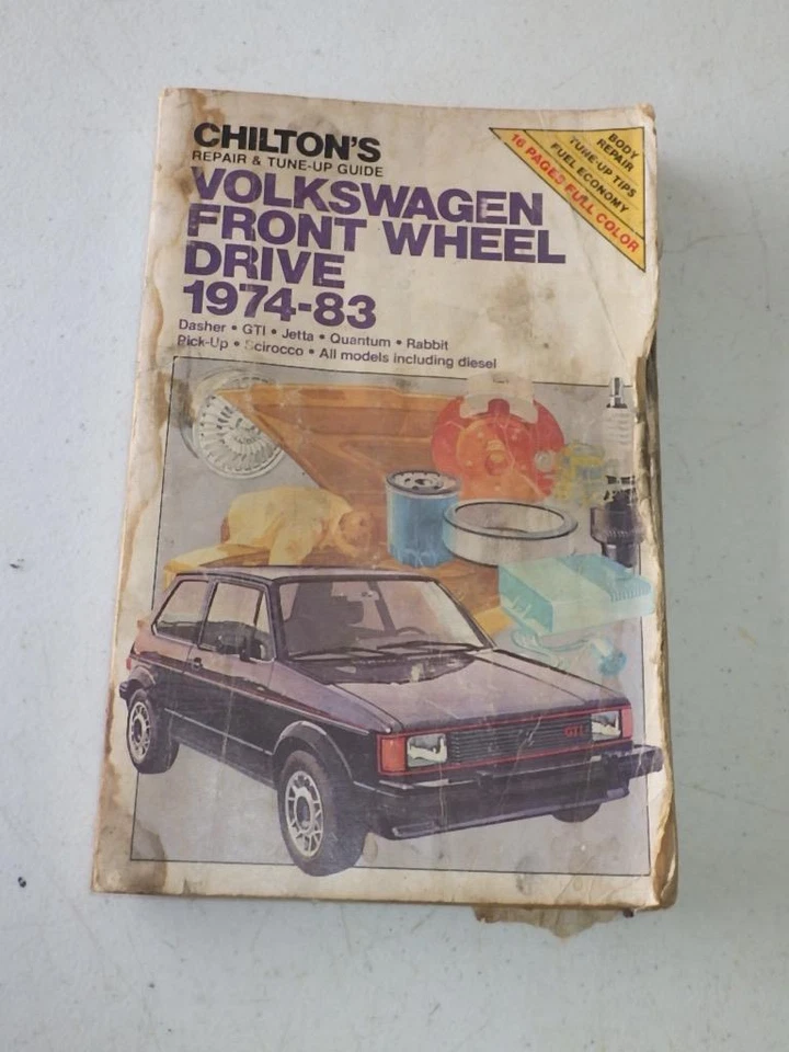 Volkswagen 1974-1983 tracción delantera GTI JETTA RABBIT MANUAL DE REPARACIÓN LIBRO Foto 1 de 1