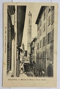 Cartolina Viaggiata - Bologna, Mercato di Mezzo e torre Asinelli. A. Jurizza. - Imagen 1 de 2