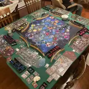 Twilight Imperium 4a edición 8 jugadores GripMat 36"" x 36"" y azulejo agujero de gusano - Imagen 1 de 3