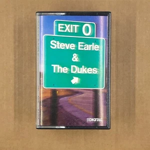 STEVE EARLE EXIT 0 Cassette Tape 1987 Rock Folk Country Rare - Picture 1 of 5