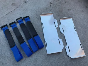 BANDEJAS DE BATERÍA DE ALUMINIO PARA CHASIS TRAXXAS SLASH 4X4 LCG Plateado  - Imagen 1 de 3