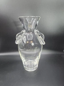 Steuben Glass Lloyd Atkins Ring Handle Decorative Art Vase 1950s - Picture 1 of 19