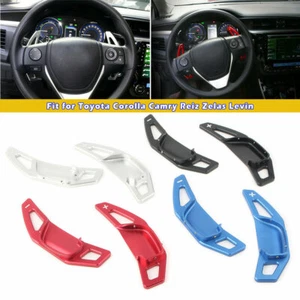 2PCS For Toyota Corolla Steering Wheel Shift Paddle Extended Shifter Trim - Picture 1 of 16