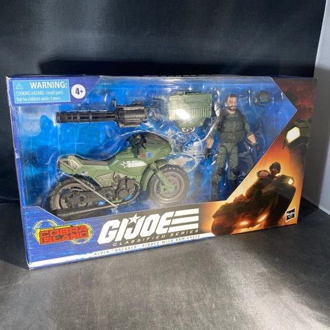 Hasbro G.I. Joe Classified Series Alvin "Breaker" Kibbey with RAM Cycle and Gun Cover