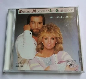 BARBARA MANDRELL & LEE GREENWOOD MEANT FOR EACH OTHER CD 1984 FREE SHIPPING - Picture 1 of 3