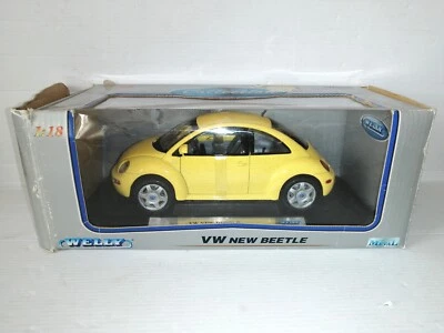 VOLKSWAGEN NEW BEETLE NO.9846W  WELLY SCALA 1/18 - Immagine 1 di 3