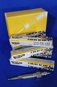 6 Diesel Glow Plugs to fit Patrol GR Y60 GQ MQ 6 Cyl TD42 & Safari TD42T W-GY60 - Picture 1 of 4