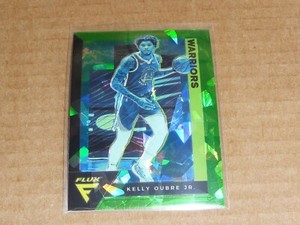 2020/21 Panini FLUX FANATICS GREEN CRACKED ICE PRIZM KELLY OUBRE JR WARRIORS #56