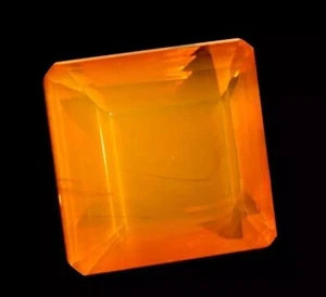 A++ Orange Opal Square Cut EGL Certified 55-57 Ct Welo Australian Loose Gemstone - Picture 1 of 9