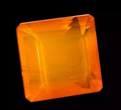 Superb Orange Opal Square Cut Welo Australian Certified 55+ Ct Loose Gemstone - Image 1 of 4