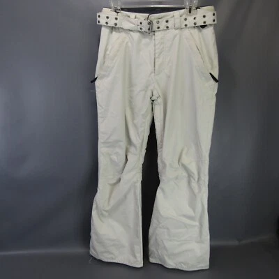 Pantalones de esquí de nieve Columbia blancos aislados con cinturón invierno para mujer S impermeables Foto 1 de 4