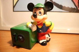 Banco de dinero Walt Disney Mickey Mouse años 80 raro en excelente estado para vintage   - Imagen 1 de 8