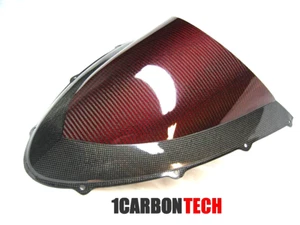 DUCATI 848 1098 1198 CARBON FIBER BUBBLE WINDSCREEN TOP MADE WITH KEVLAR HYBRID - Picture 1 of 7