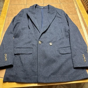 Blazer Brooks Brothers Mujer Talla 14 Azul Chaqueta a Cuadros Preppy Algodón Ligero - Imagen 1 de 12