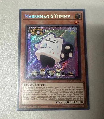 YU-GI-OH Marshmao Yummy DOOD-EN024 1st Edition Secret Rare NM - Image 1 of 2