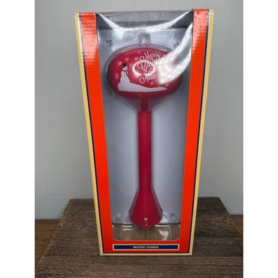 Lionel Christmas Water Tower Plug Expand Play Realistic Red Snowman New Year - Image 1 of 4