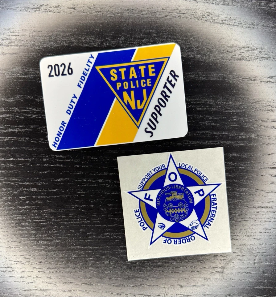 New Jersey State Police 2026 Supporter Sticker Decal PBA Trooper NJSP NJ Family - Image 1 of 1