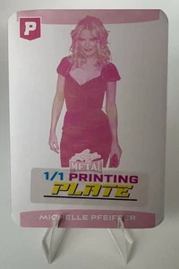 Michelle Pfeiffer 2025 Leaf Metal Pristine Magenta Printing Plate 1/1 - Picture 1 of 2